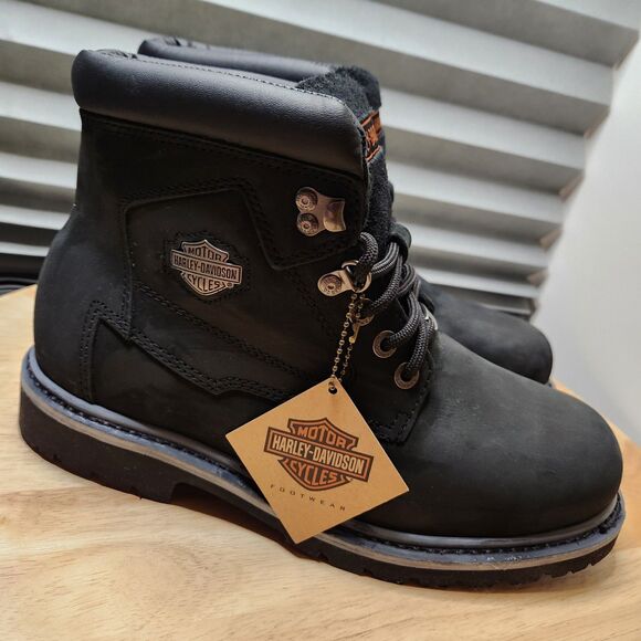 Harley-Davidson Badlands Motorcycle Boots – Men’s 9W Black - Picture 1 of 10
